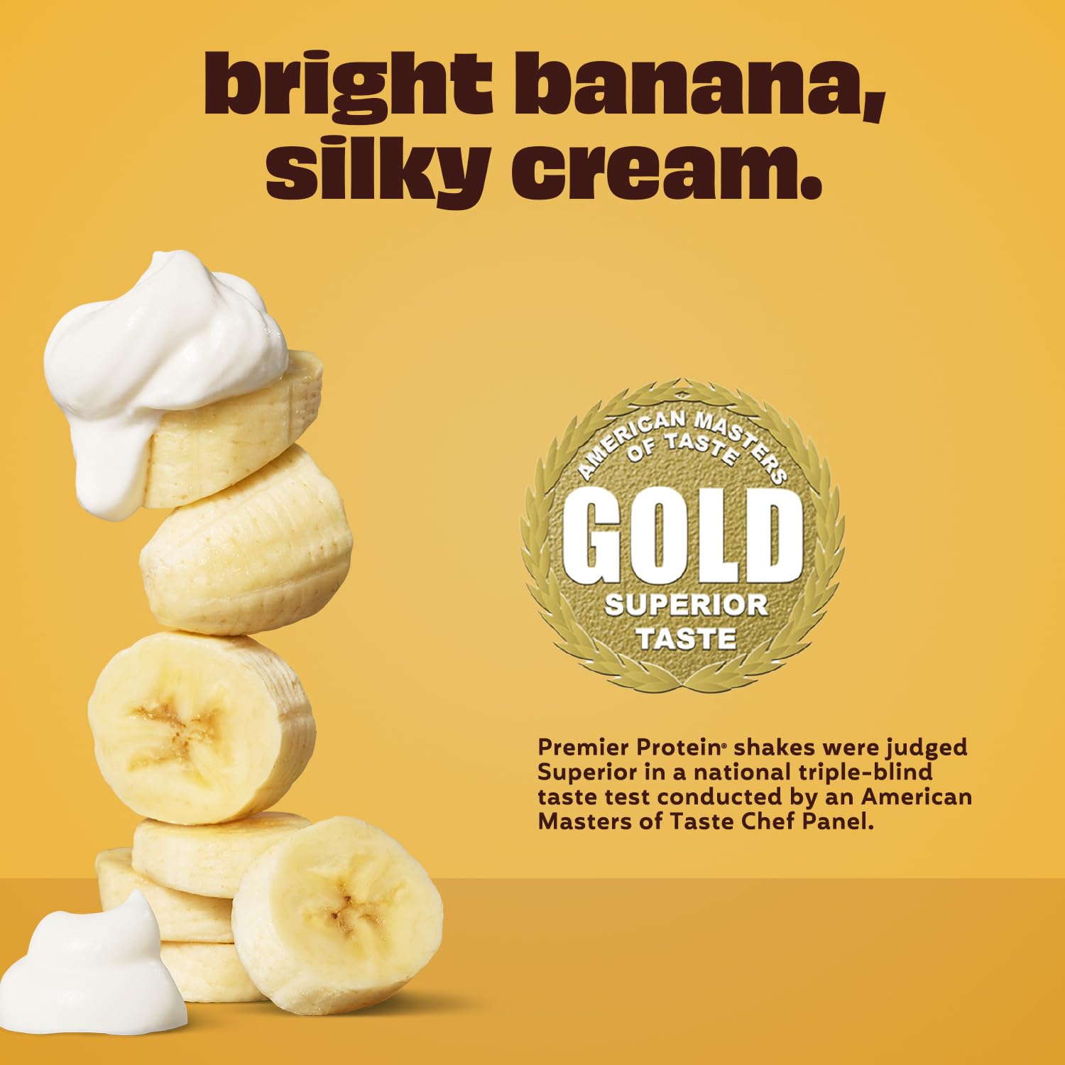 Premier Protein 30g High Protein Shake, Bananas & Cream, 4 Pack | 160 Calories, 24 Vitamins & Minerals, No Added Sugar, Supports Muscle Health, Gluten-Free, 11 oz