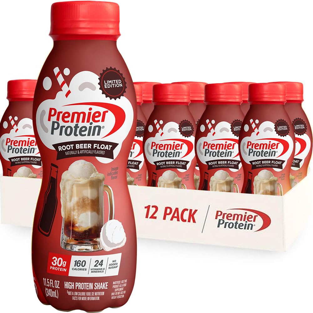 Premier Protein 30g High Protein Shake, Caramel, 12 Pack | 160 Calories, 24 Vitamins & Minerals, No Added Sugar, Supports Muscle Health, Gluten-Free, 11.5 oz
