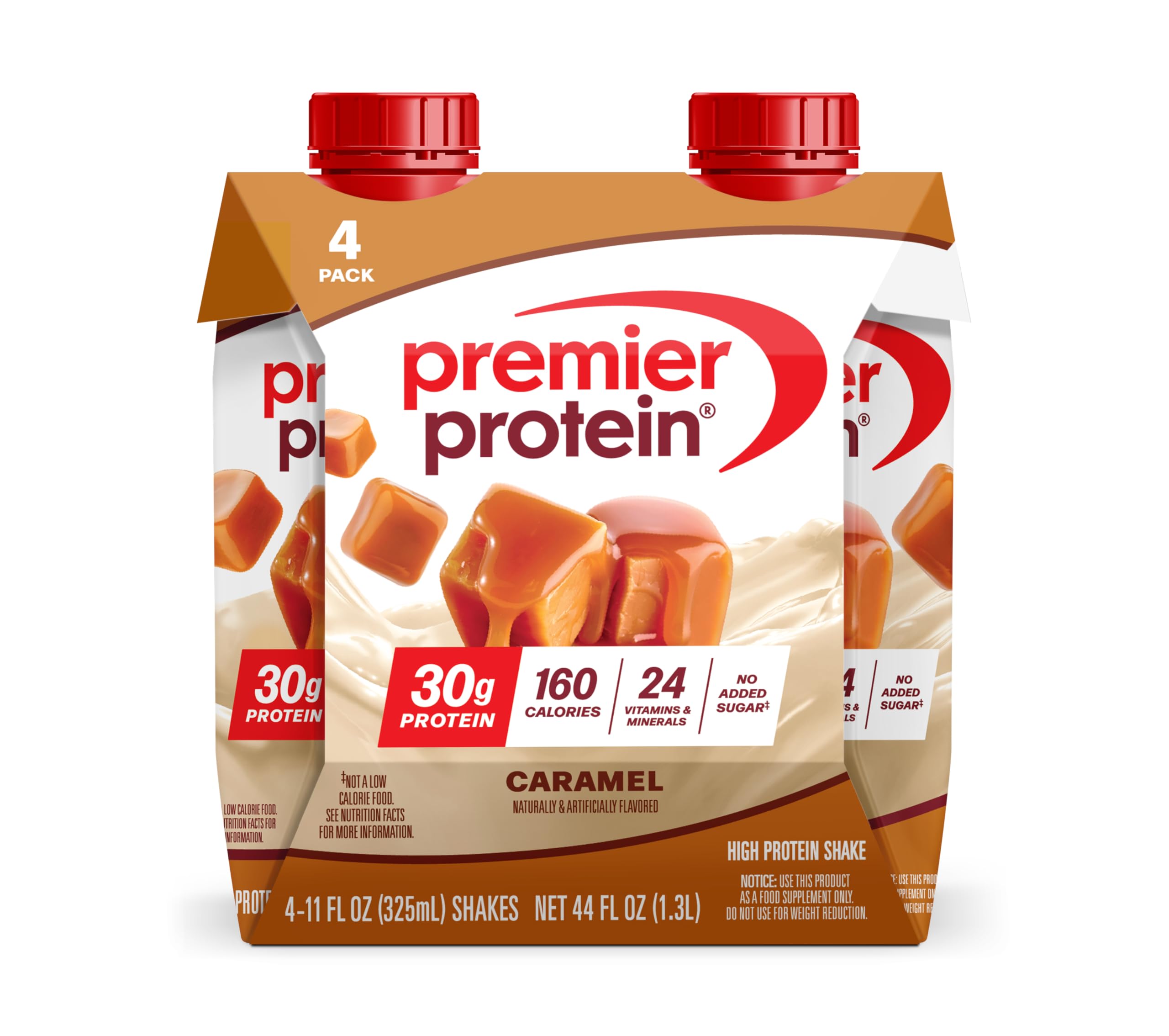 Premier Protein 30g High Protein Shake, Bananas & Cream, 4 Pack | 160 Calories, 24 Vitamins & Minerals, No Added Sugar, Supports Muscle Health, Gluten-Free, 11 oz