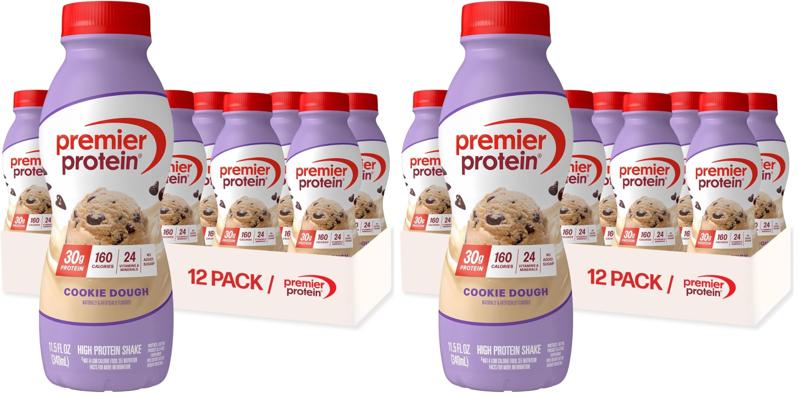 Premier Protein 30g High Protein Shake, Caramel, 12 Pack | 160 Calories, 24 Vitamins & Minerals, No Added Sugar, Supports Muscle Health, Gluten-Free, 11.5 oz