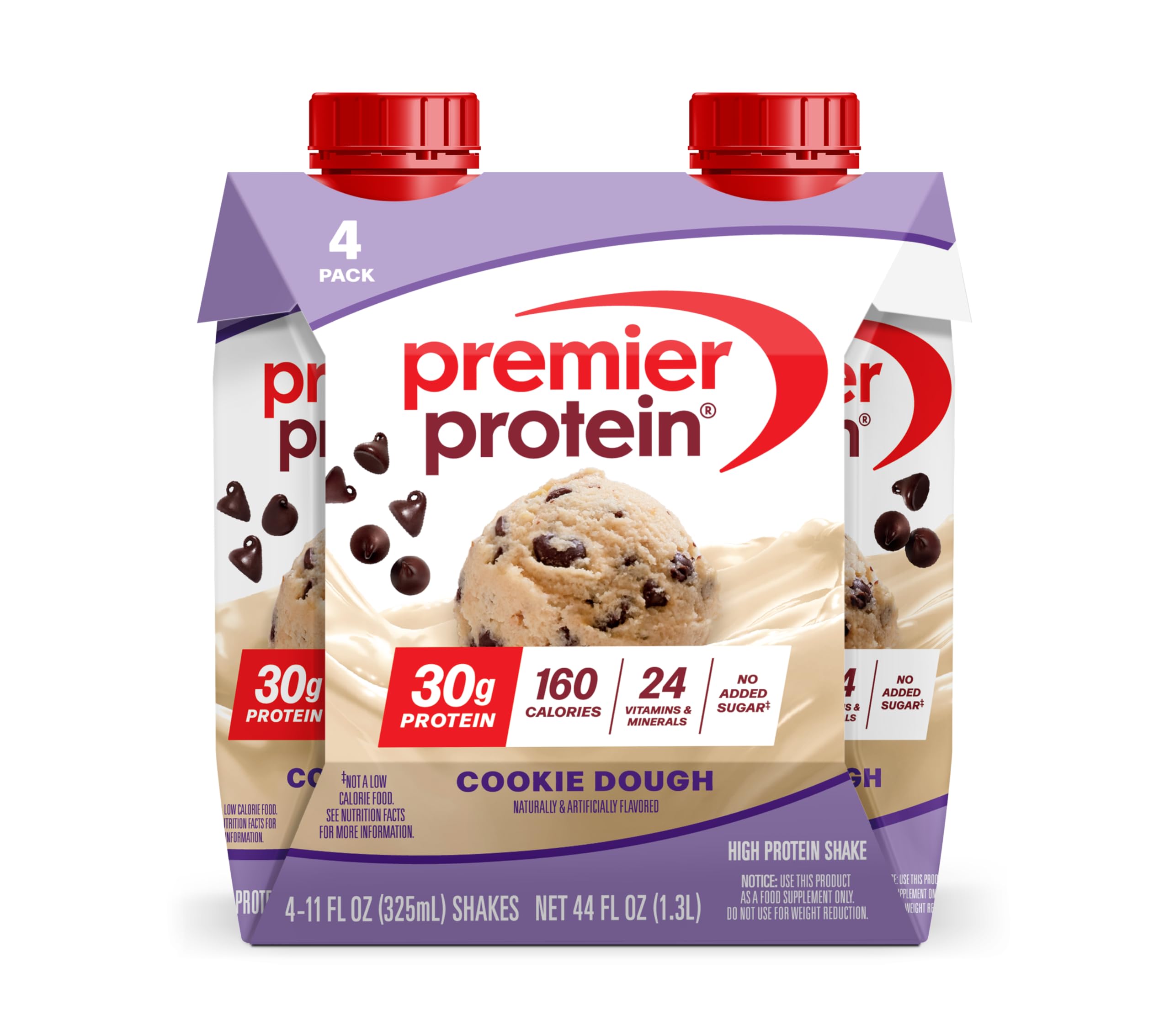 Premier Protein 30g High Protein Shake, Bananas & Cream, 4 Pack | 160 Calories, 24 Vitamins & Minerals, No Added Sugar, Supports Muscle Health, Gluten-Free, 11 oz