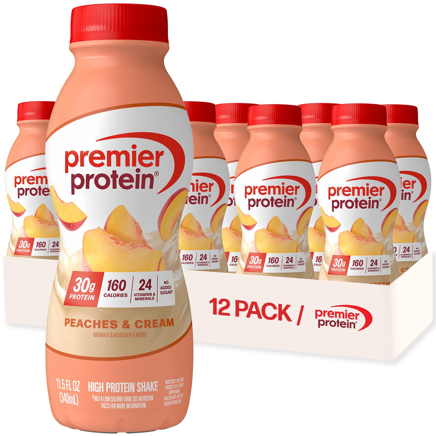 Premier Protein 30g High Protein Shake, Bananas & Cream, 4 Pack | 160 Calories, 24 Vitamins & Minerals, No Added Sugar, Supports Muscle Health, Gluten-Free, 11 oz