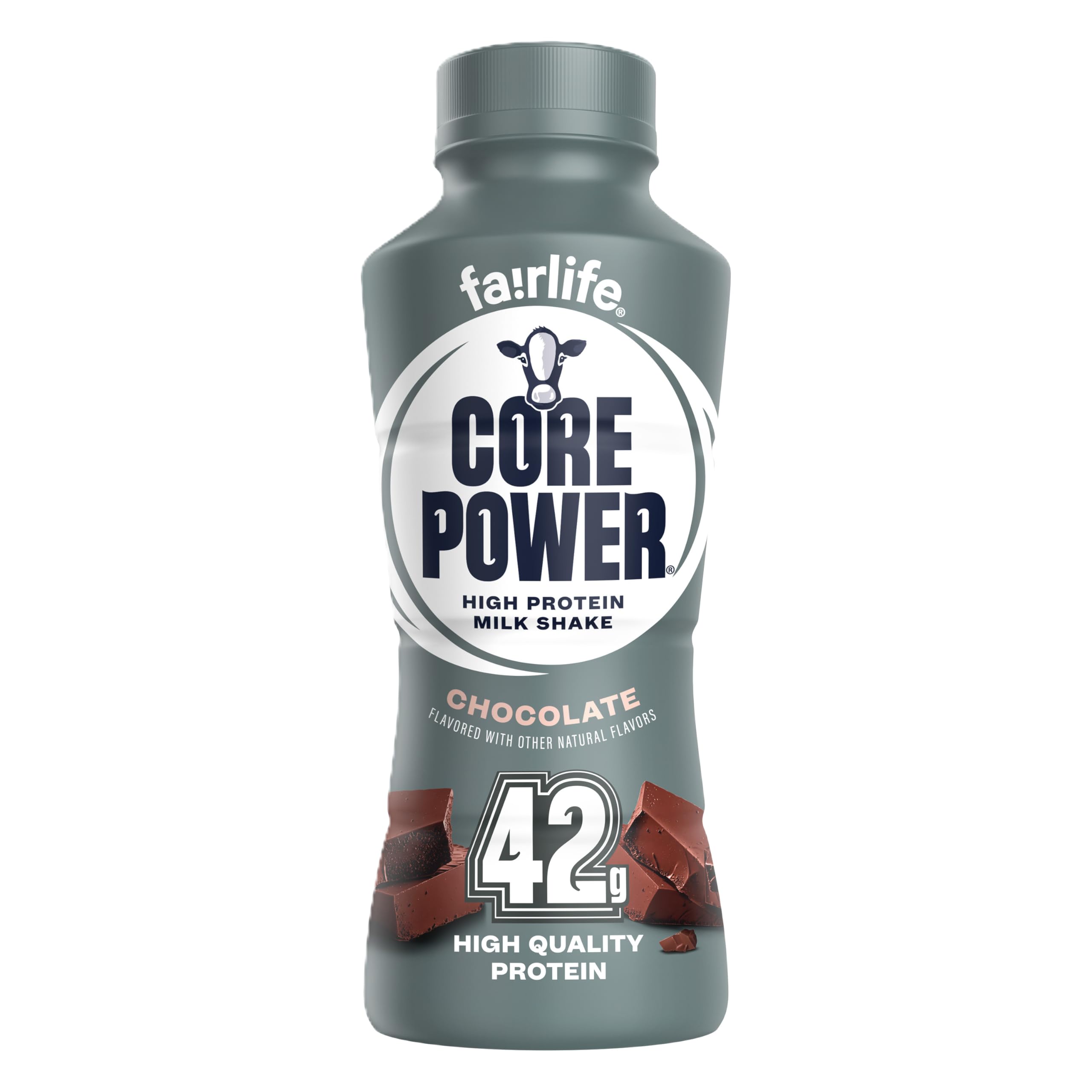 Core Power Elite High Protein Shake, Chocolate, 42g Bottle, 14oz, 12 Pack