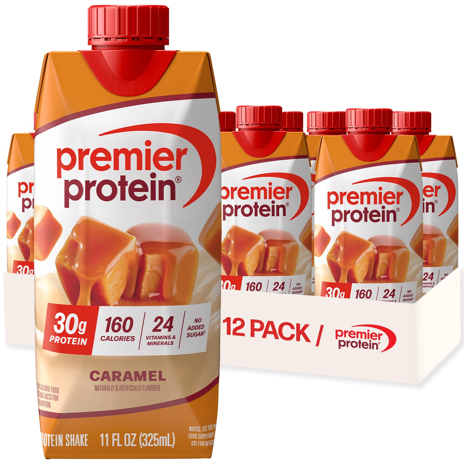 Premier Protein 30g High Protein Shake, Bananas & Cream, 4 Pack | 160 Calories, 24 Vitamins & Minerals, No Added Sugar, Supports Muscle Health, Gluten-Free, 11 oz