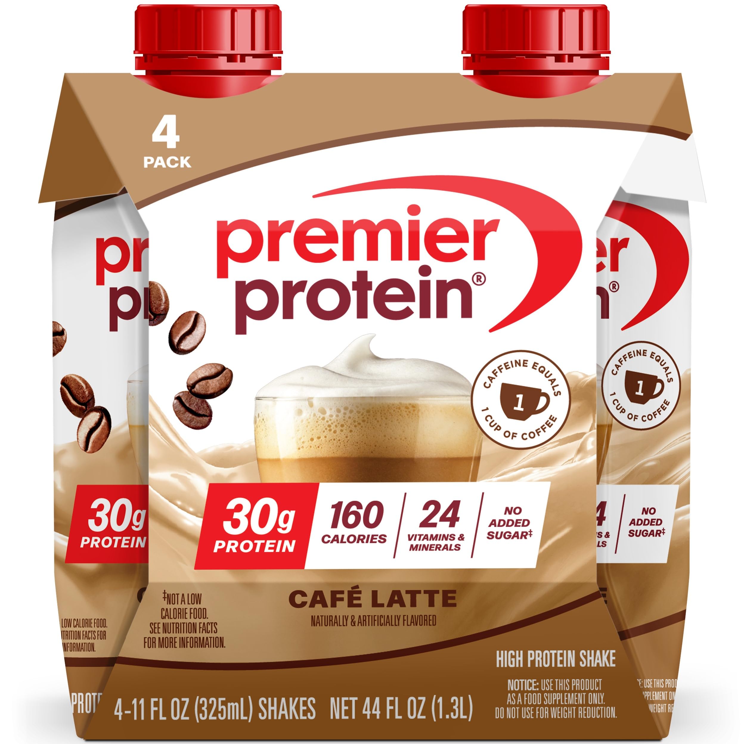 Premier Protein 30g High Protein Shake, Bananas & Cream, 4 Pack | 160 Calories, 24 Vitamins & Minerals, No Added Sugar, Supports Muscle Health, Gluten-Free, 11 oz