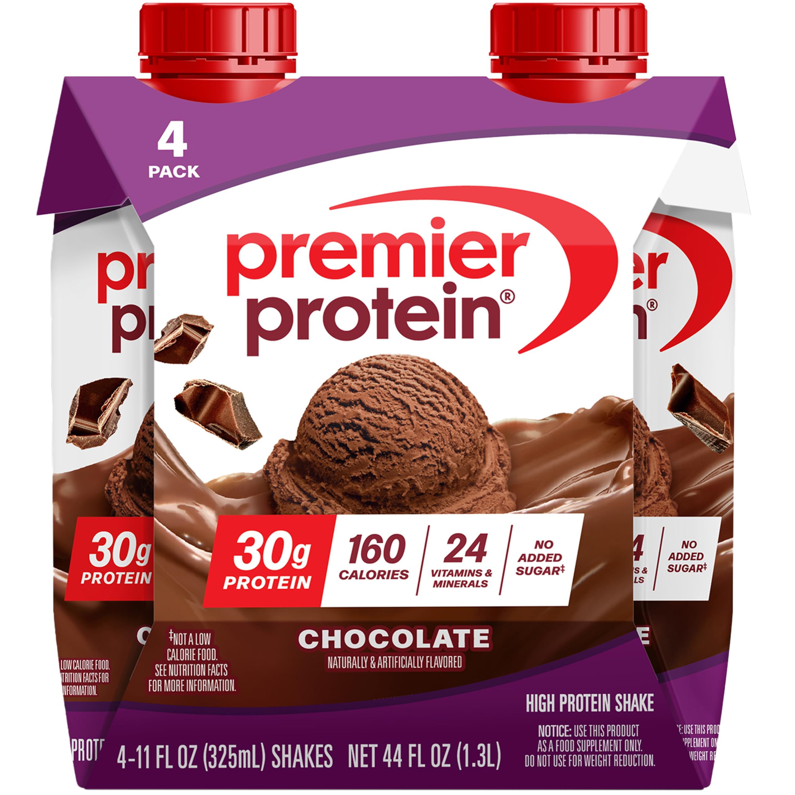 Premier Protein 30g High Protein Shake, Bananas & Cream, 4 Pack | 160 Calories, 24 Vitamins & Minerals, No Added Sugar, Supports Muscle Health, Gluten-Free, 11 oz