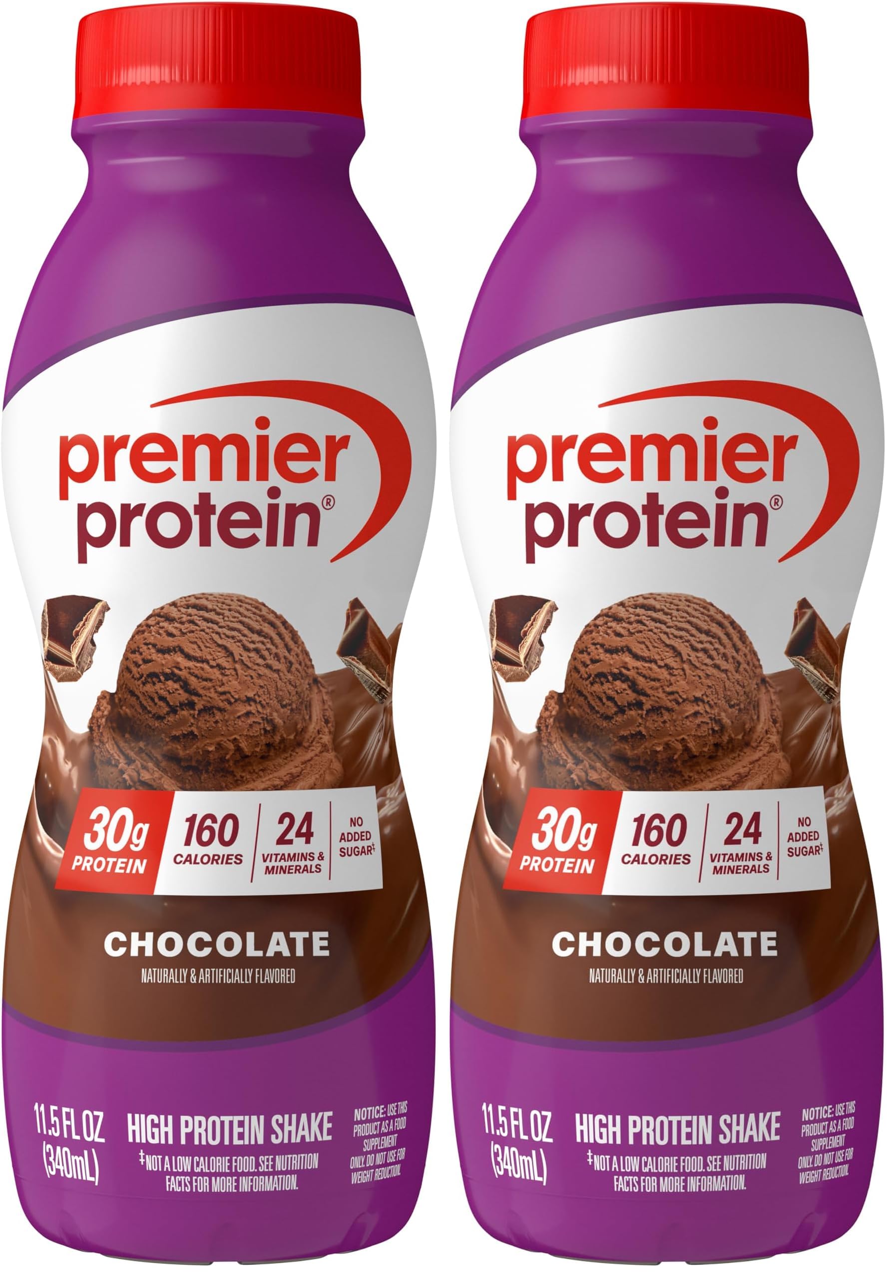 Premier Protein 30g High Protein Shake, Caramel, 12 Pack | 160 Calories, 24 Vitamins & Minerals, No Added Sugar, Supports Muscle Health, Gluten-Free, 11.5 oz