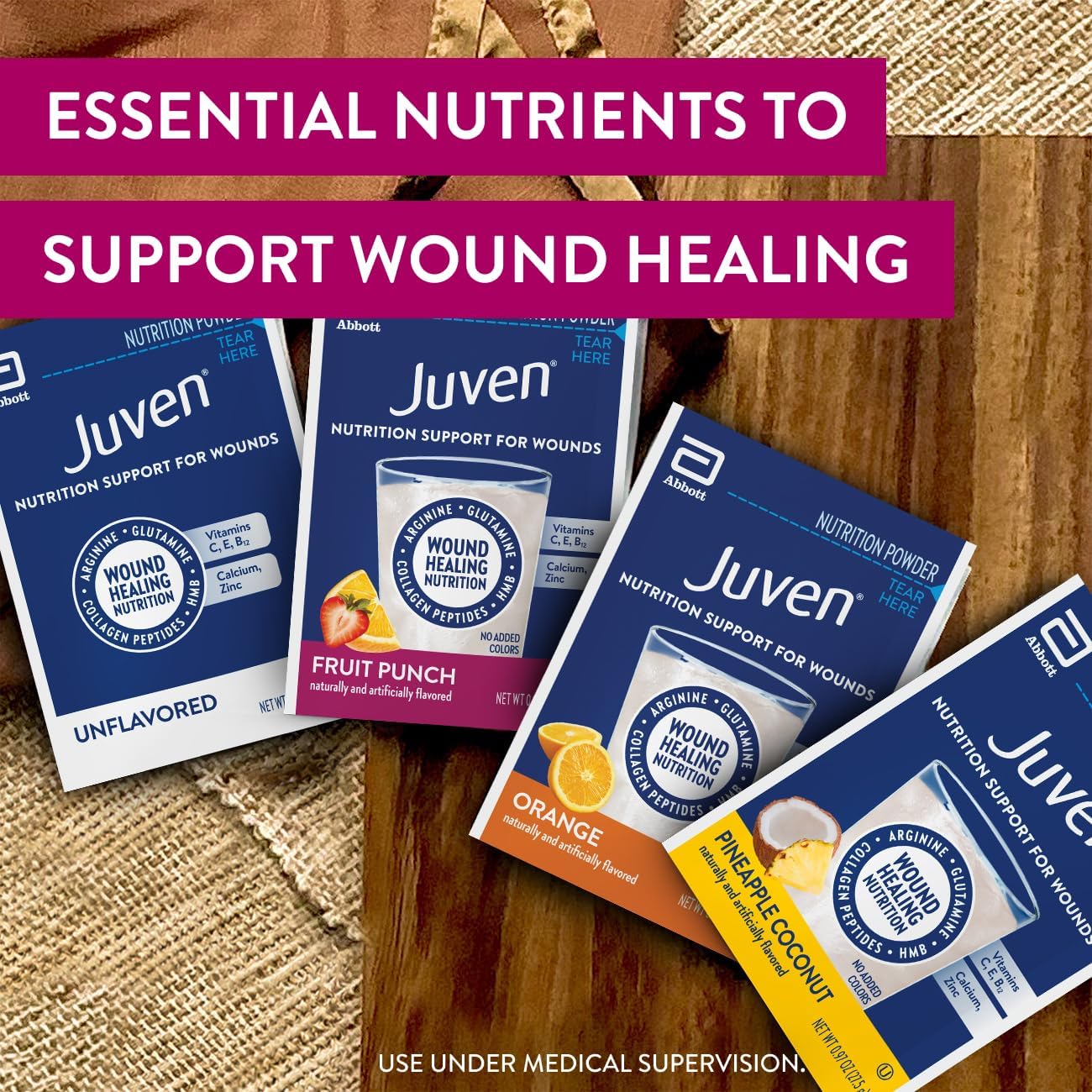 Juven Nutrition Support for Wound Healing, Pineapple Coconut, 14ct